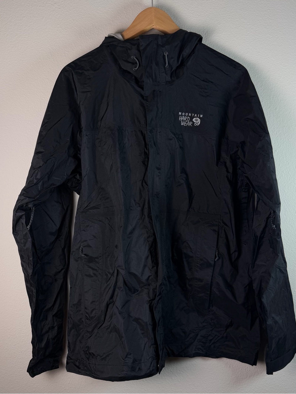 Mountain Hardwear x Georgia Film Black Hooded Rain Shell Jacket